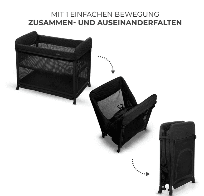 Kinderkraft Reisebett MOON DREAM schwarz