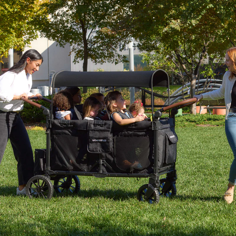 Wonderfold W6 Luxe Pro KinderVan 6-Sitzer Schwarz