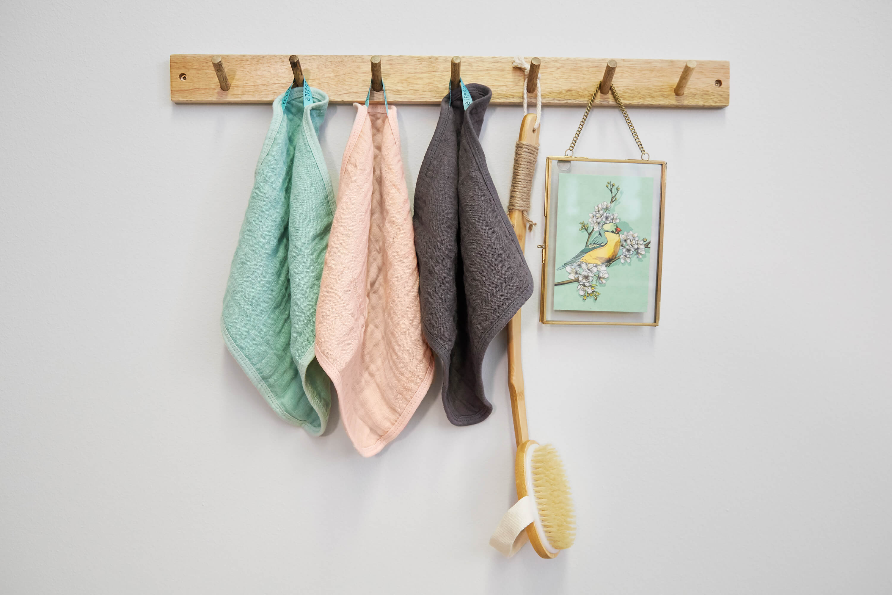 Lässig Waschlappen aus Mull (3 Stk) - Muslin Washcloth