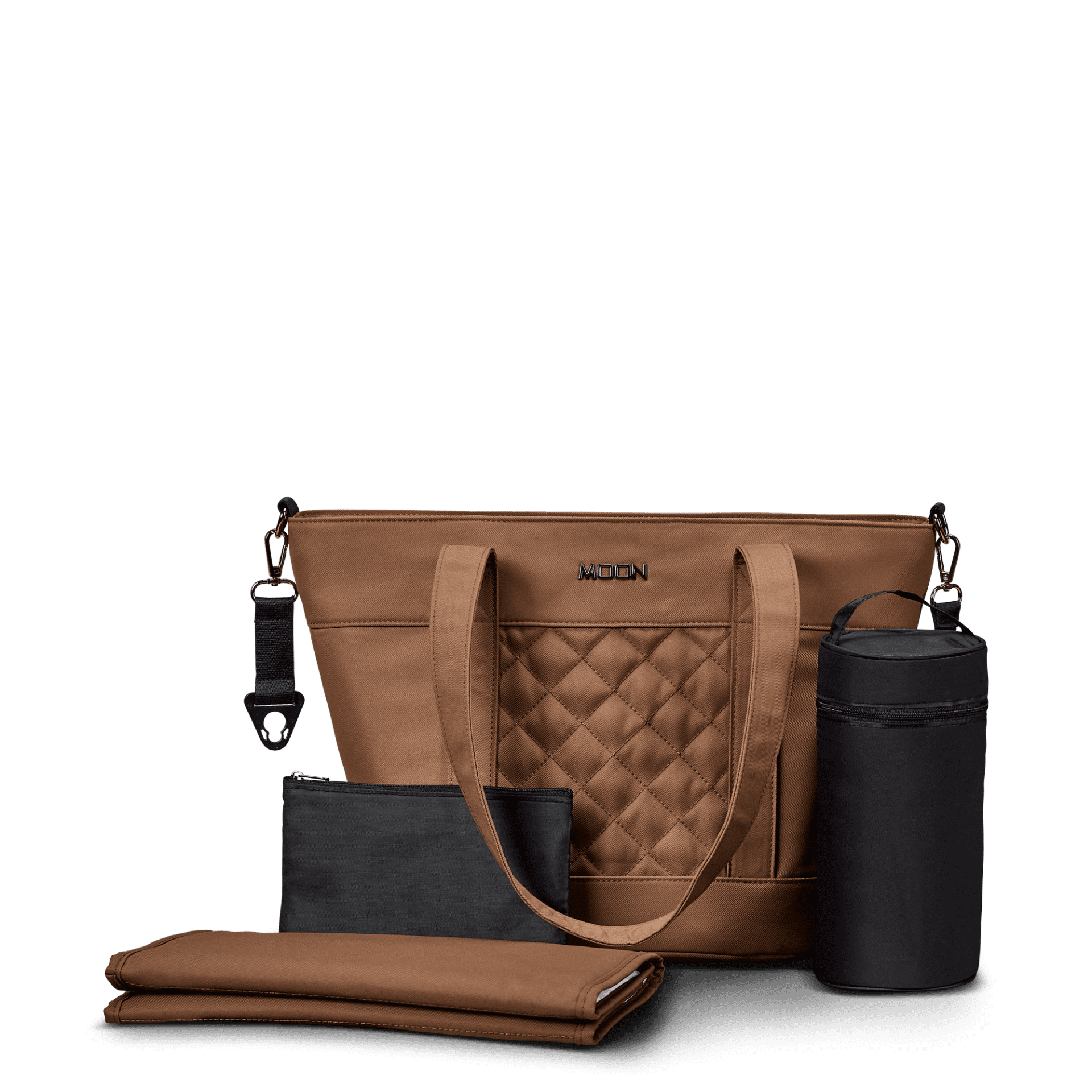 Moon V-Shape Bag Cognac - Wickeltasche 