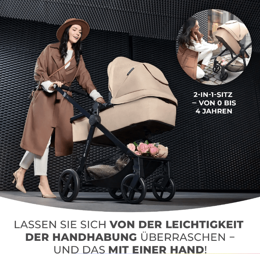 Kinderkraft Kombikinderwagen 3in1 NEWLY beige 