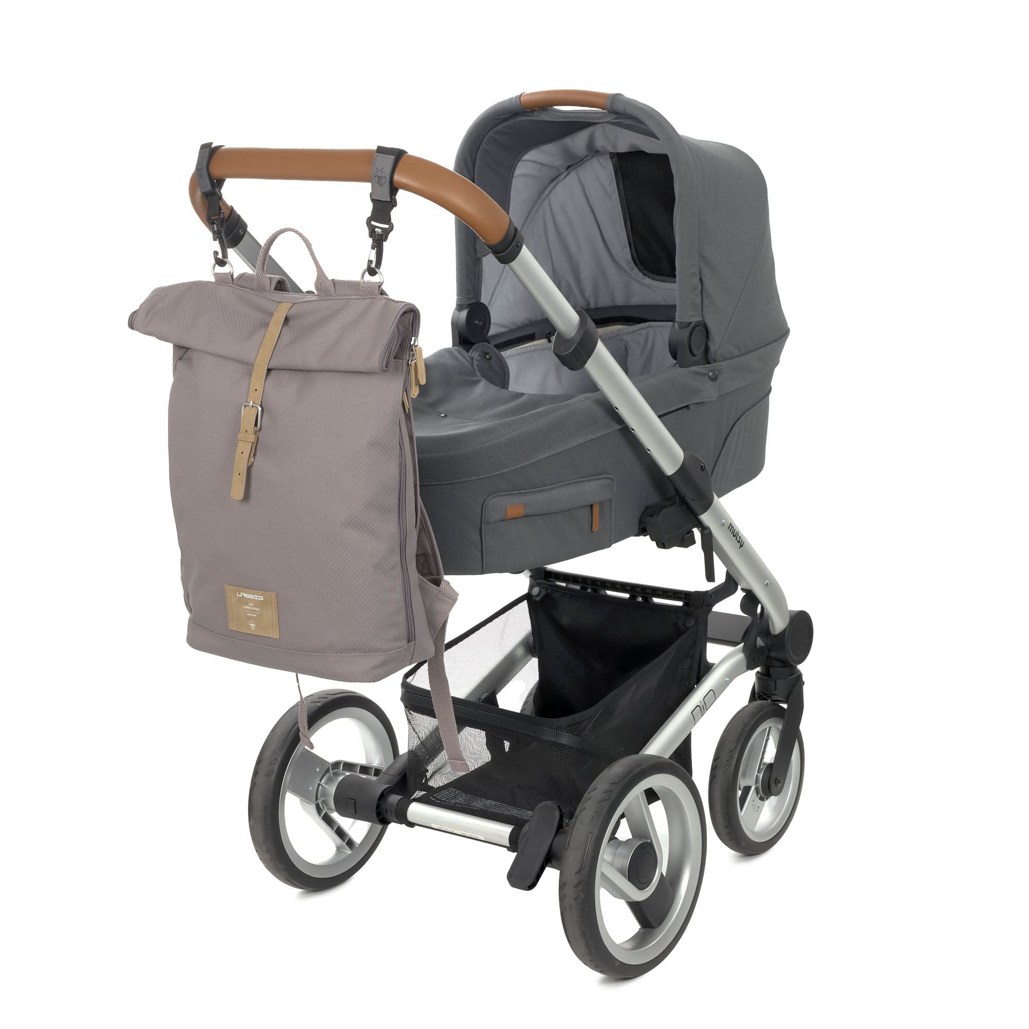 Lässig Wickelrucksack - Rolltop Backpack Rosewood Melange Lässig Wickelrucksack - Rolltop Backpack Rosewood Melange