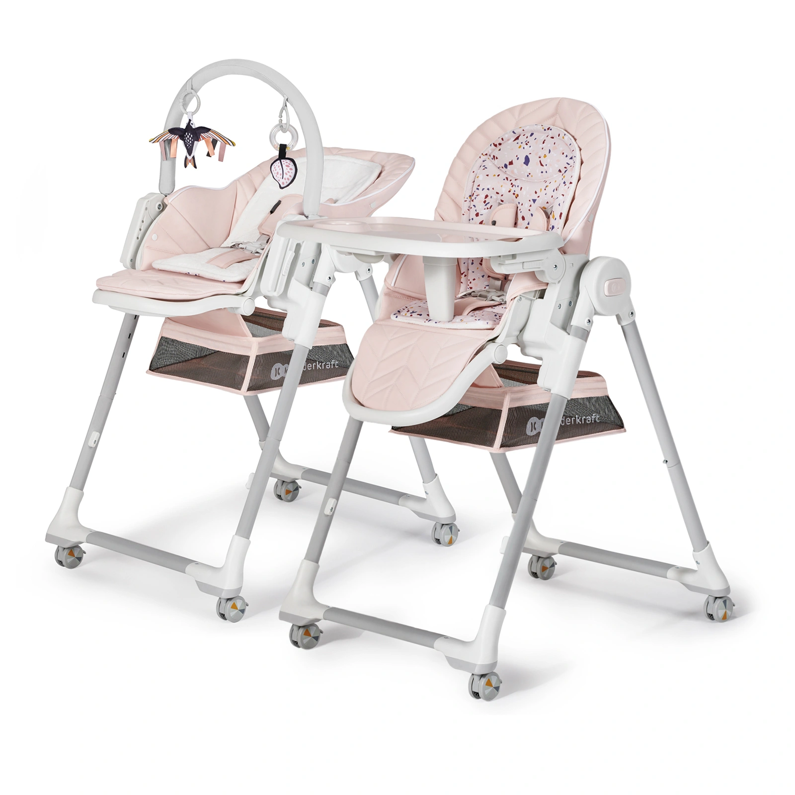 Kinderkraft Hochstuhl LASTREE Rosa