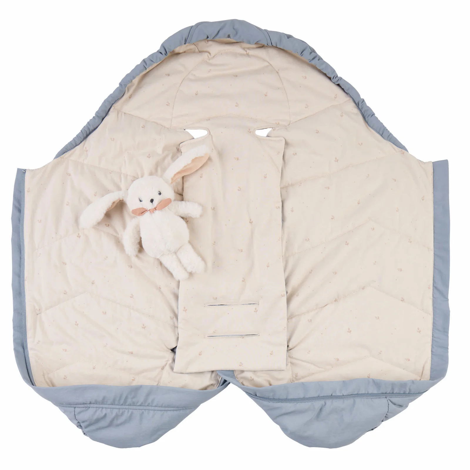 VOKSI Move Light Fußsack für Babyschale Misty Blue