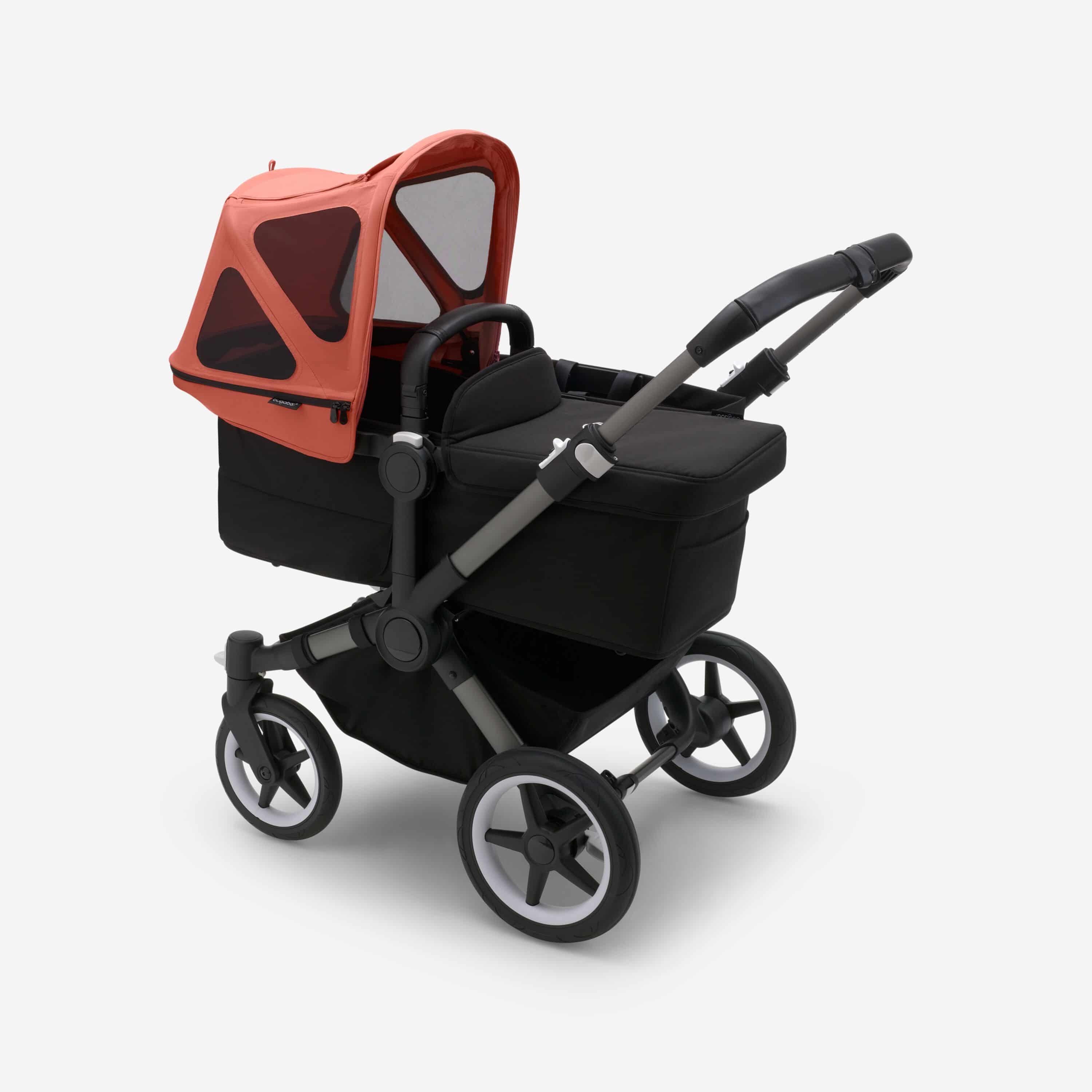 Bugaboo Donkey Sonnendach mit Lüftungsfenstern - Morgenrot Bugaboo Donkey Sonnendach mit Lüftungsfenstern - Morgenrot