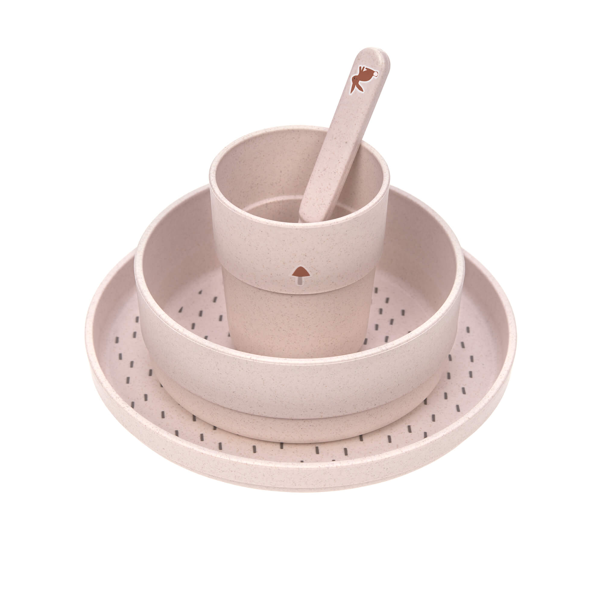 Lässig Kindergeschirr Set (Teller - Schüssel - Becher - Löffel) - Little Forest Rabbit Lässig Kindergeschirr Set (Teller - Schüssel - Becher - Löffel) - Little Forest Rabbit