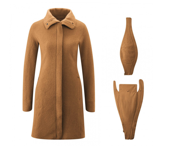 mamalila Eco-Woll-Tragemantel Oslo - camel uni M