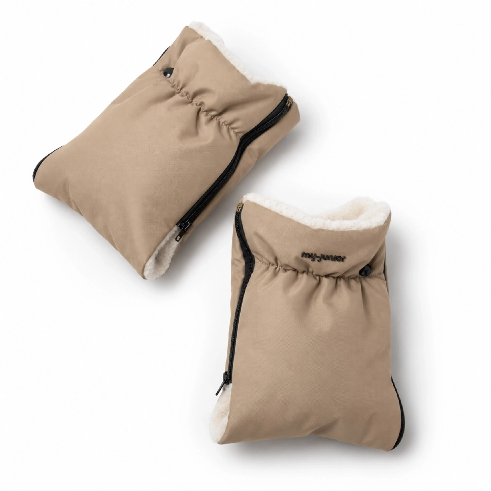 my junior Atelier Signaturewool Handmuff Naptime Latte