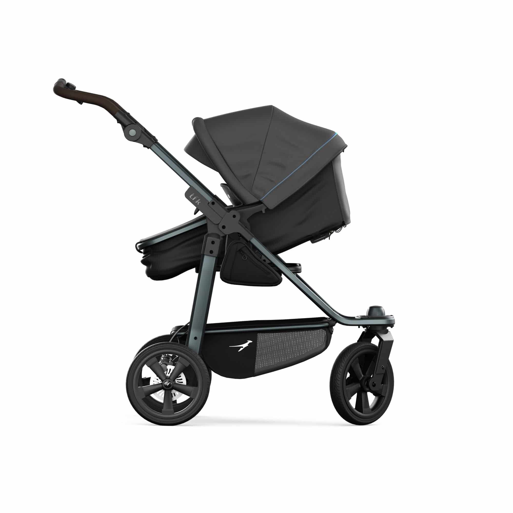 TFK Mono 3 4in1 Kinderwagen Set Anthrazit mit rotem Highlights mit CYBEX Cloud T i-Size Sepia Black, CYBEX Base T & TFK Mono Adapter TFK Mono 3 4in1 Kinderwagen Set Anthrazit mit rotem Highlights mit CYBEX Cloud T i-Size Sepia Black, CYBEX Base T & TFK Mono Adapter