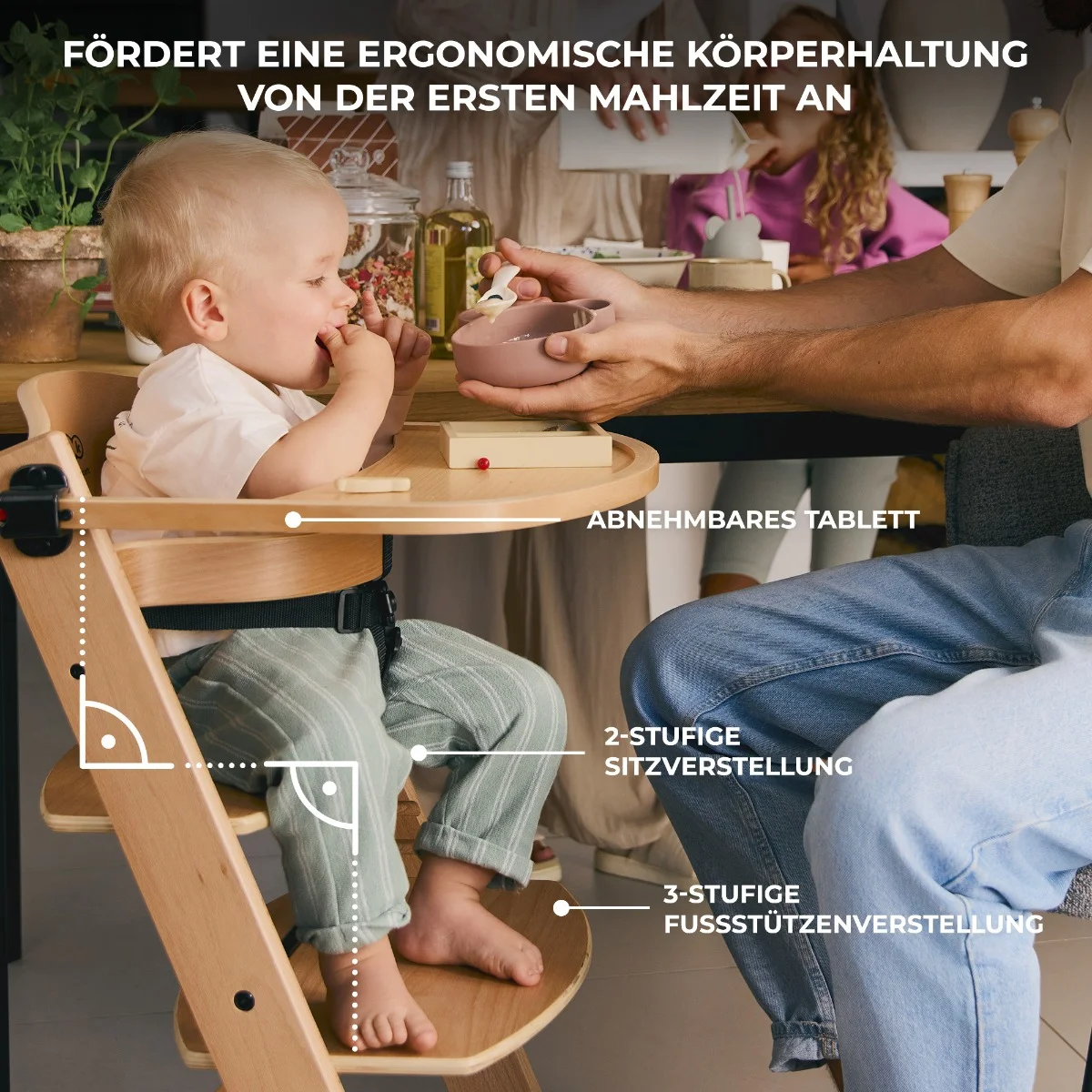 Kinderkraft Hochstuhl Enock mit Liegefunktion CALMEE Kinderkraft Hochstuhl Enock mit Liegefunktion CALMEE