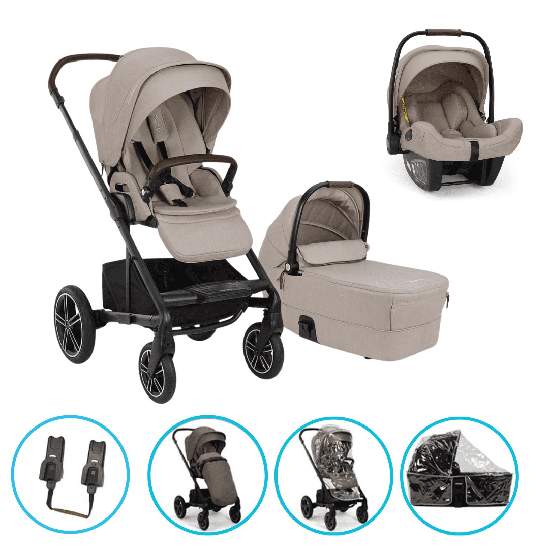 Nuna MIXX next 3in1 Kinderwagen Set Chateau inkl. Pipa Next Chateau und gratis Zubehör 