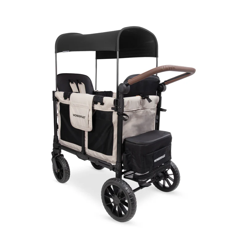 Wonderfold W2 Luxe Pro KinderVan 2-Sitzer - Beige