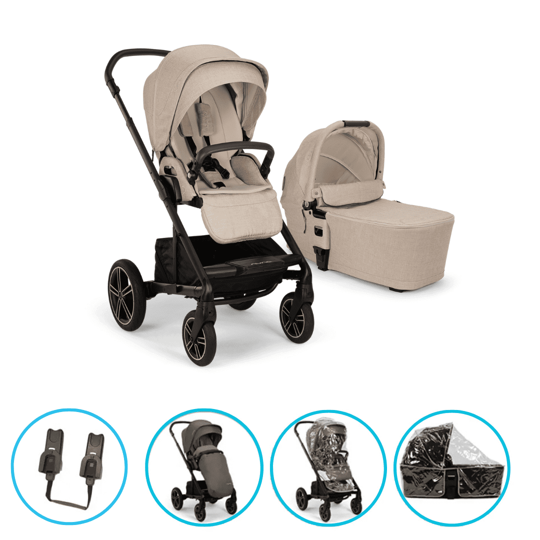 Nuna MIXX next 2in1 Kinderwagen Biscotti inkl. gratis Zubehör 