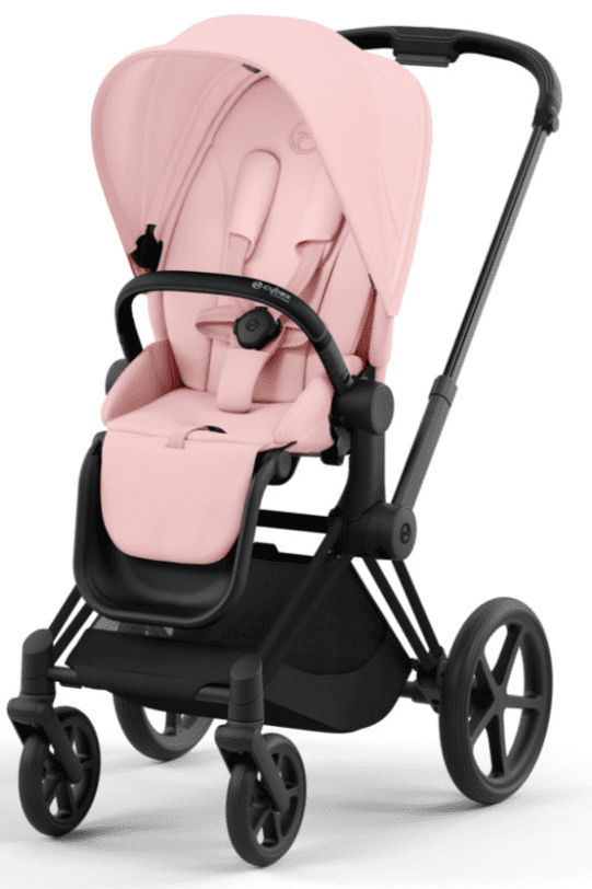 CYBEX PRIAM Kombikinderwagen matt schwarz peach pink CYBEX PRIAM Kombikinderwagen matt schwarz peach pink