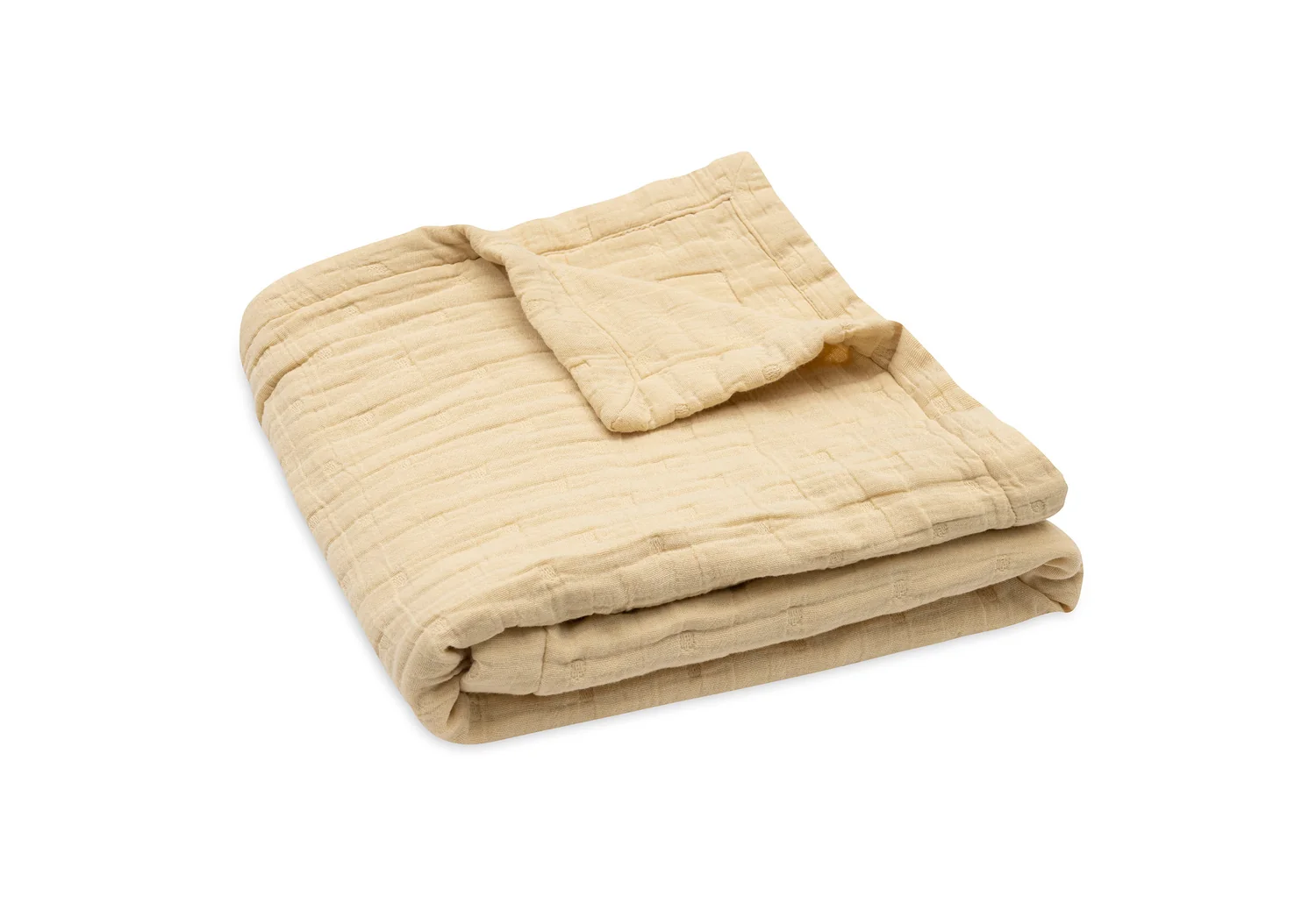 Jollein Musselindecke Jacquard - Vanilla