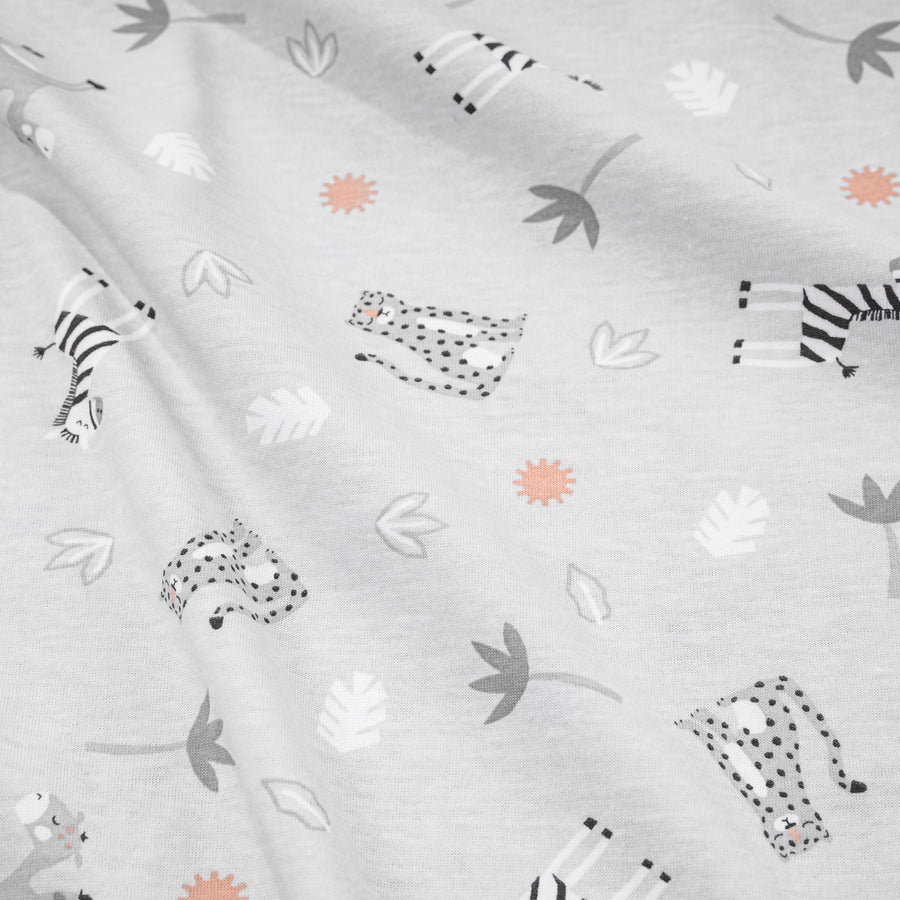 Zöllner personalisiertes Stillkissen Jersey Cotton mit Namen Savanne GrauSchrift 2