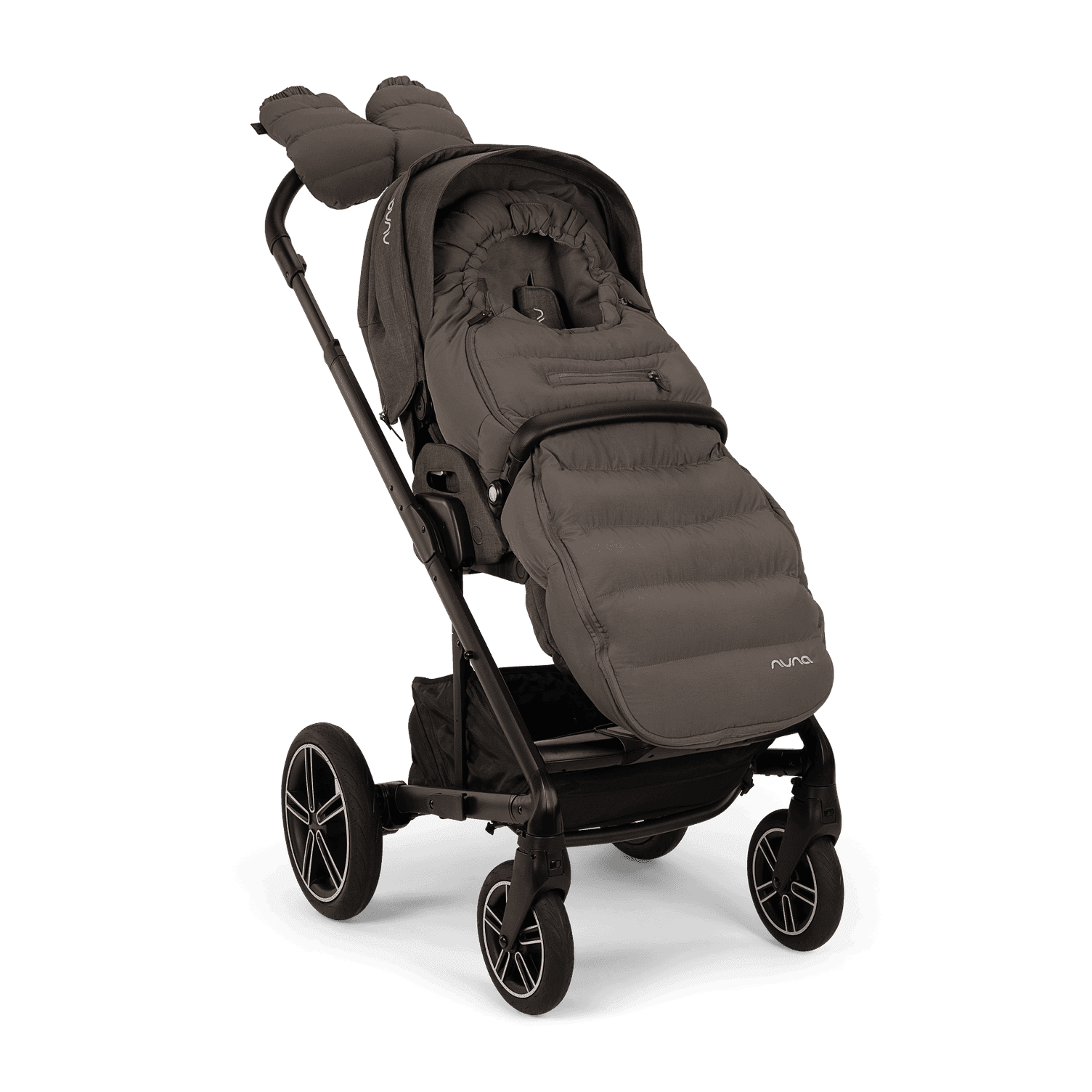 Nuna Winter-Kinderwagen-Set (Fußsack und Handschuhe) Thunder