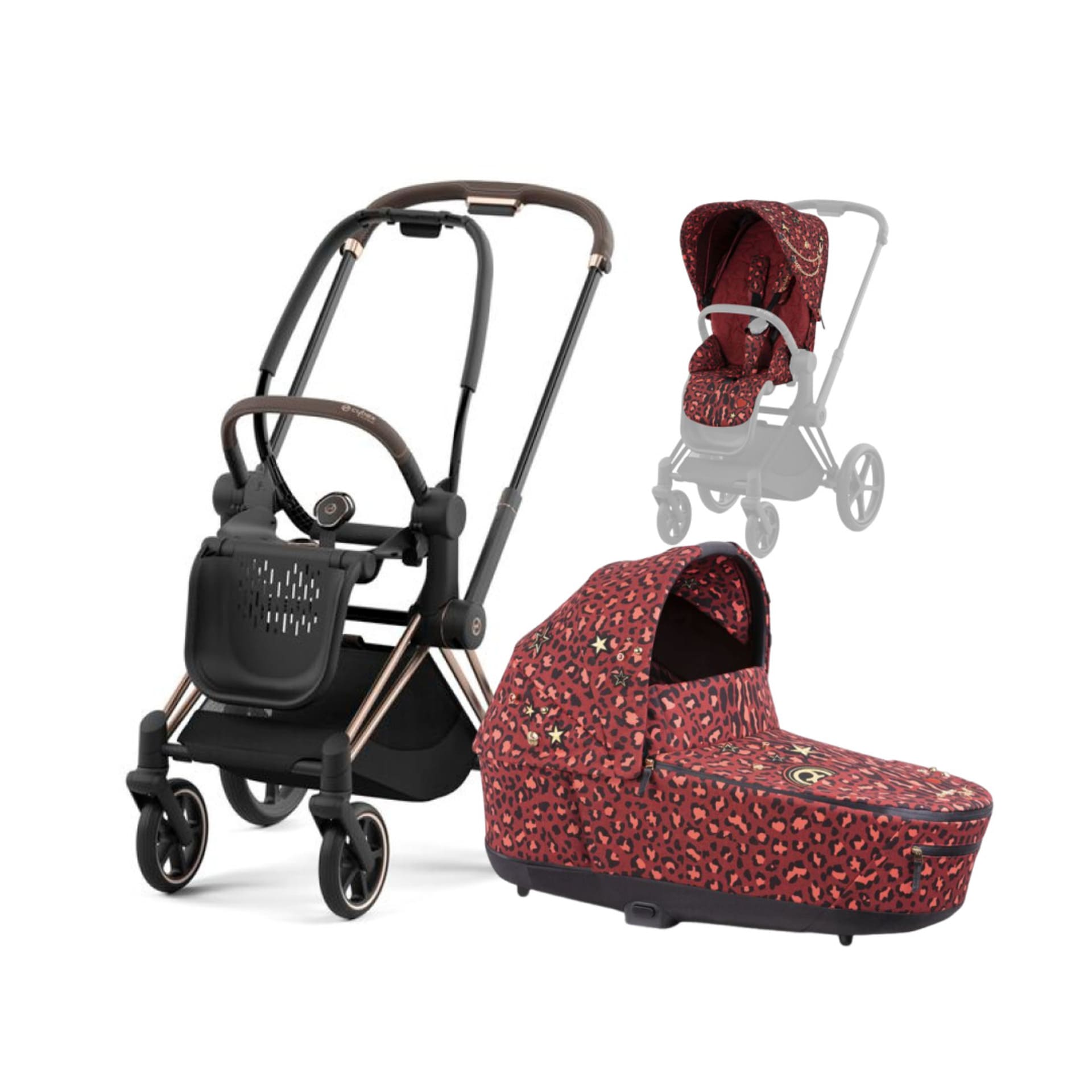 CYBEX Kombikinderwagen Fashion - Rosegold - Rockstar CYBEX Kombikinderwagen Fashion - Rosegold - Rockstar