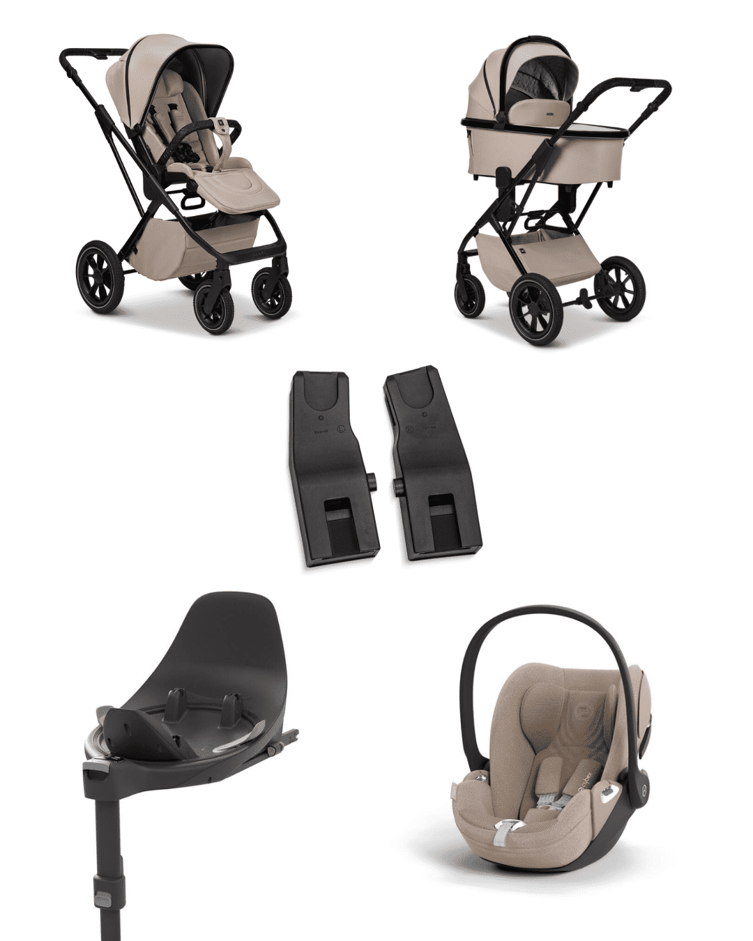 Moon PIU 2025 4in1 Set inkl. Cybex Cloud T plus i-Size mit Base T und Moon PIU Adapter Sand/Cozy Beige – Entdecke das Moon PIU 2025 Sand 4in1 Set inkl. CYBEX Cloud T plus i-Size Cozy Beige, Base T & Adapter. Stilvoller Komfort, höchste Sicherheit und flexible Mobilität für dein Baby. Jetzt bei babybrands.de!