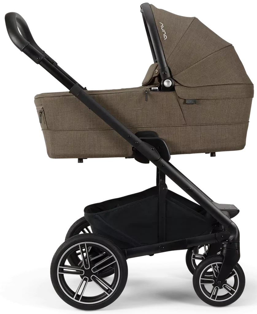 Nuna DEMI Next 4in1 Kinderwagen Set Pistachio inkl. Pipa Next Caviar-Chocolate, Base Next und Riderboard