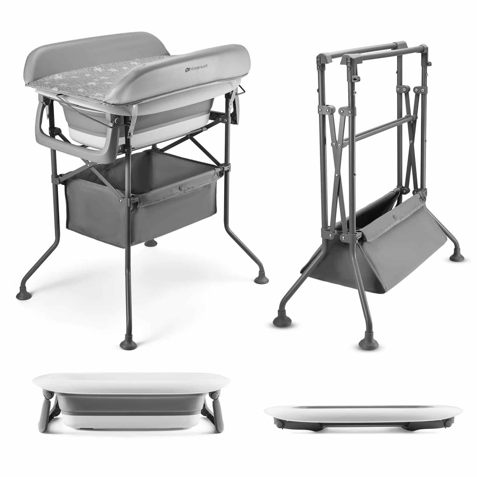 Kinderkraft Badewanne mit Wickelauflage BUBBLY