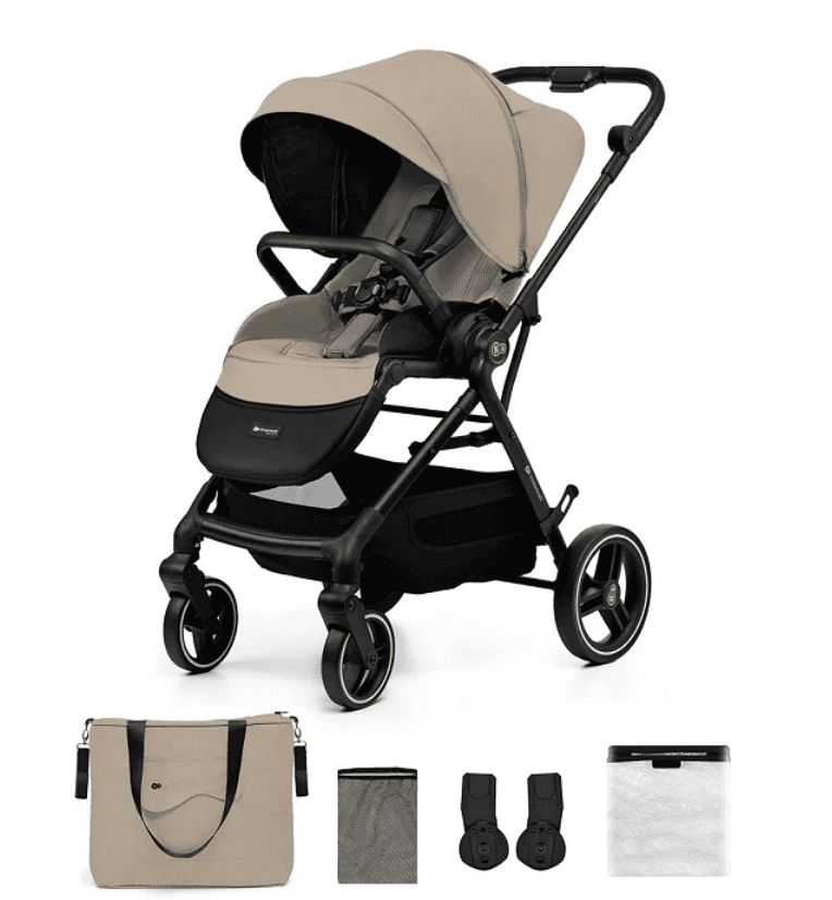Kinderkraft Buggy YOXI beige – YOXI beige Buggy von Kinderkraft: Wendiger Allrounder bis 27 kg, mit Zubehör & Travel-System. Perfekt für Stadt & Natur. Jetzt entdecken & losfahren!