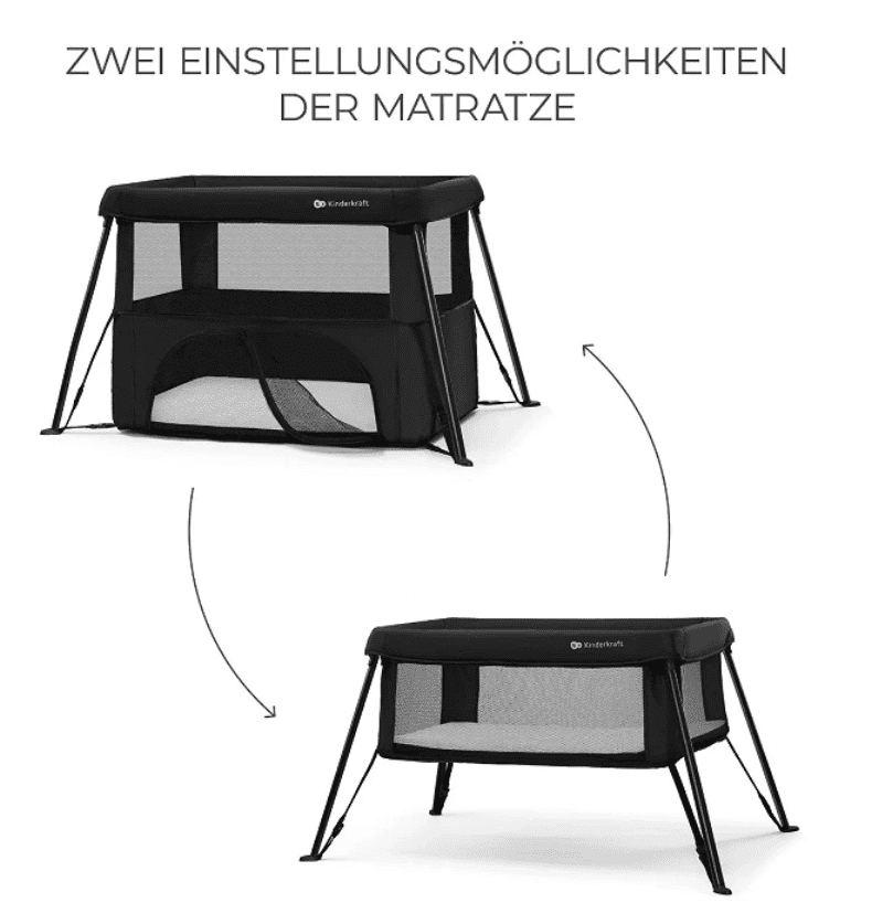 Kinderkraft 3in1 Reisebett CAMI schwarz