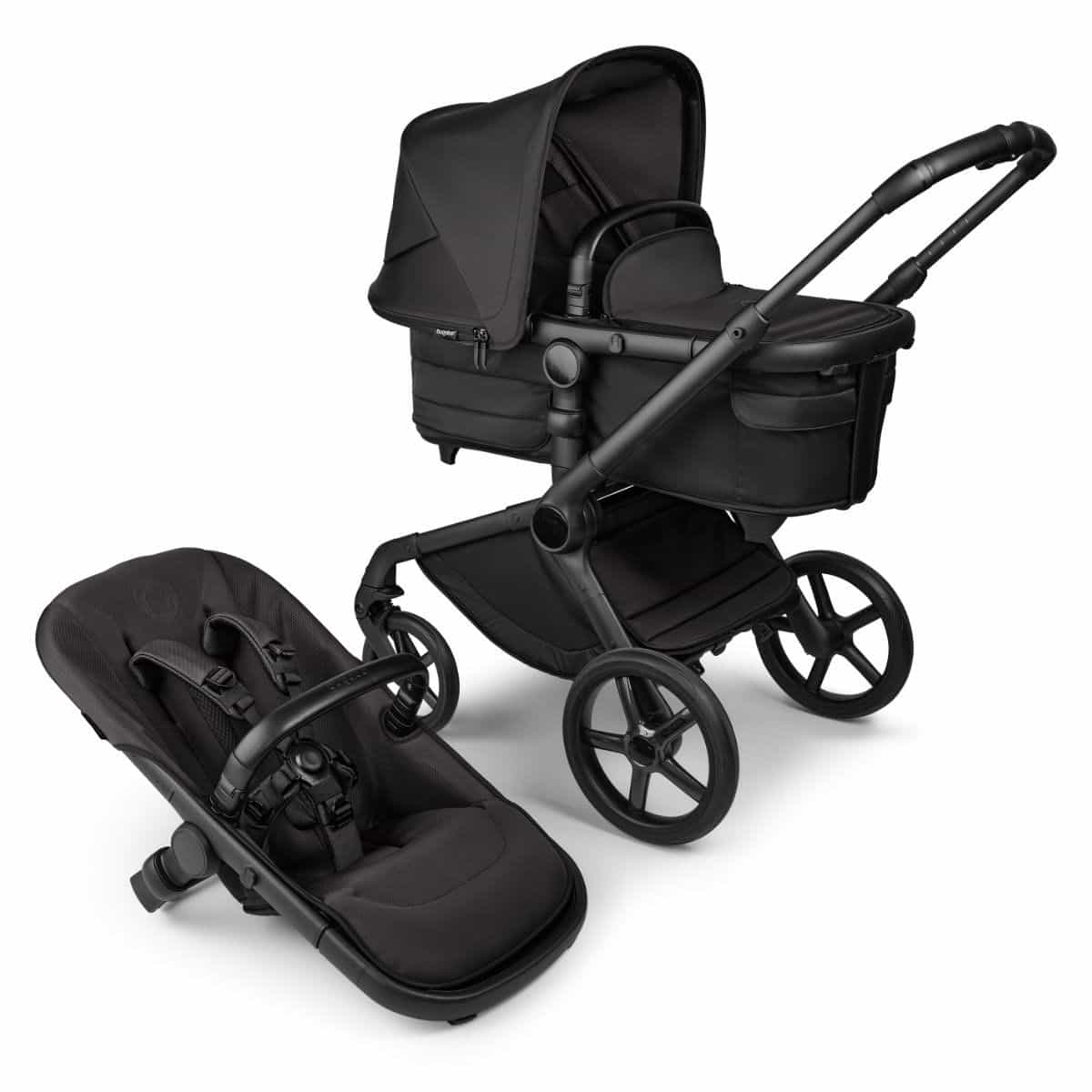 Bugaboo Fox5 Noir Kombikinderwagen Tiefschwarz