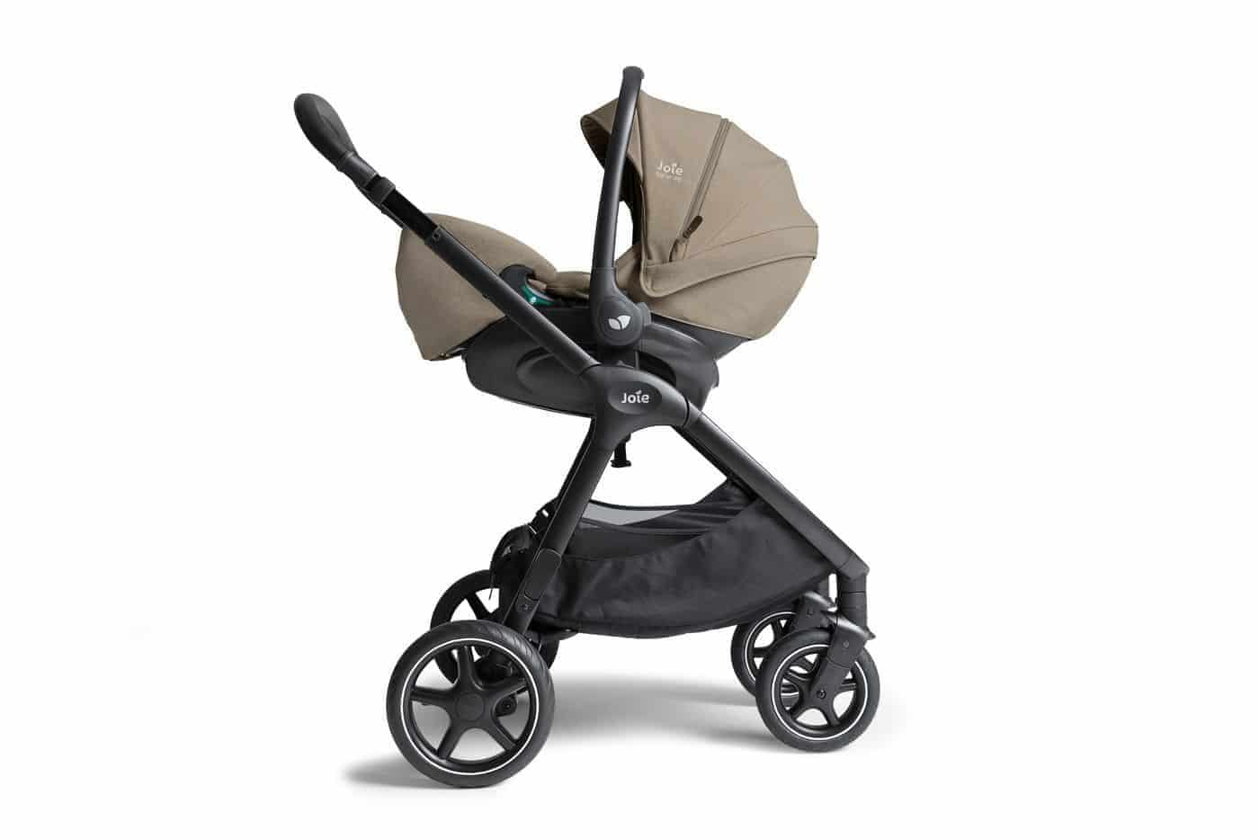 Joie Signature Vinca 4in 1 Kinderwagen Set Sandstone inkl. i-Level Pro Sandstone + Base Encore