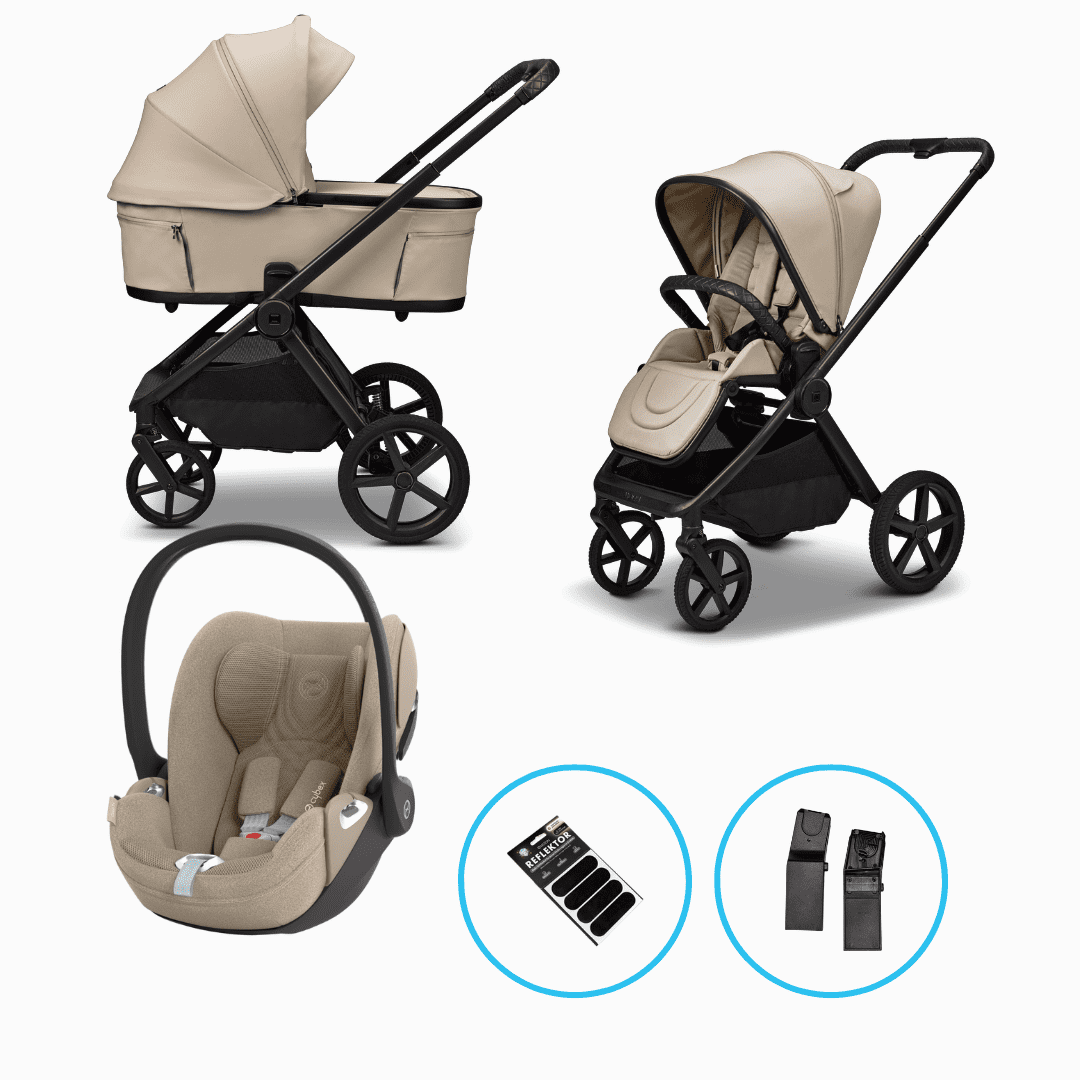 Moon GIO Fold 5in1 Set Sand mit Luftreifen inkl. Cloud T Plus Cozy Beige