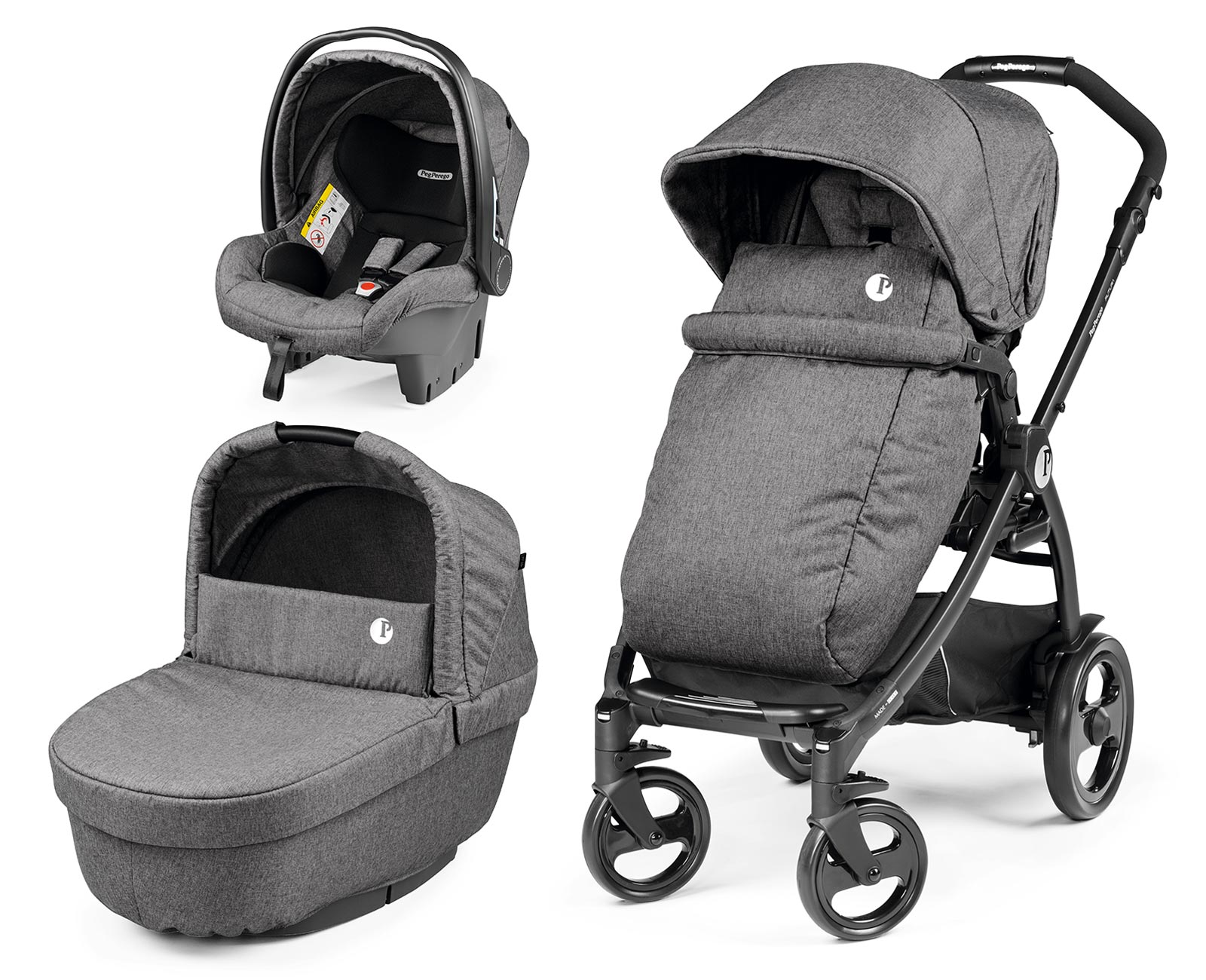 Peg Perego Kinderwagen-Set Futura (inkl. Babyschale) Quarz Peg Perego Kinderwagen-Set Futura (inkl. Babyschale) Quarz
