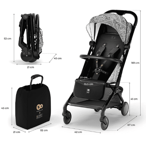 Kinderkraft x BIZUU Buggy Pilot 2 lunar black Kinderkraft x BIZUU Buggy Pilot 2 lunar black