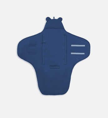 Jollein Einschlagdecke für Babyschale Basic Stripe - Denim Blue