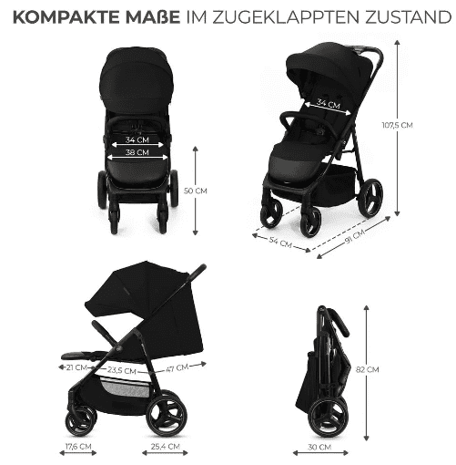 Kinderkraft Buggy TRIG 3 schwarz Kinderkraft Buggy TRIG 3 schwarz