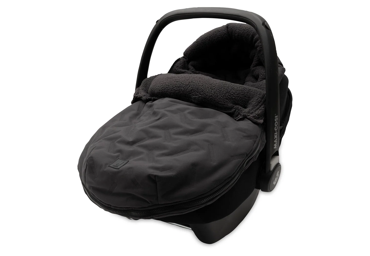 Jollein Fußsack gruppe 0+ 3/5 Punkte - Embossed Nearly Black