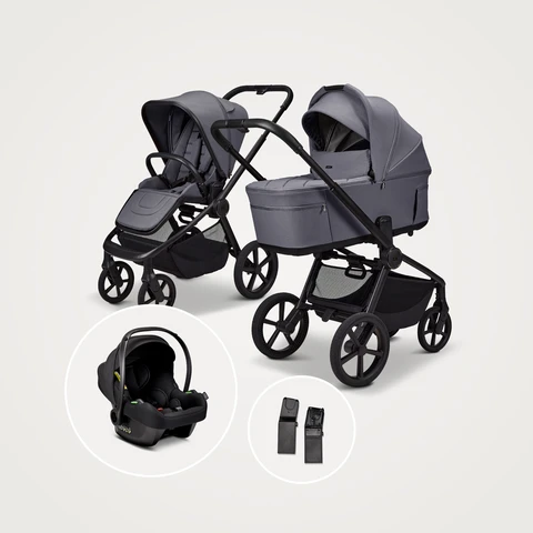Moon RESEA Fold 3in 1 Kombikinderwagen Graphite mit Babyschale Cosmo 2.0