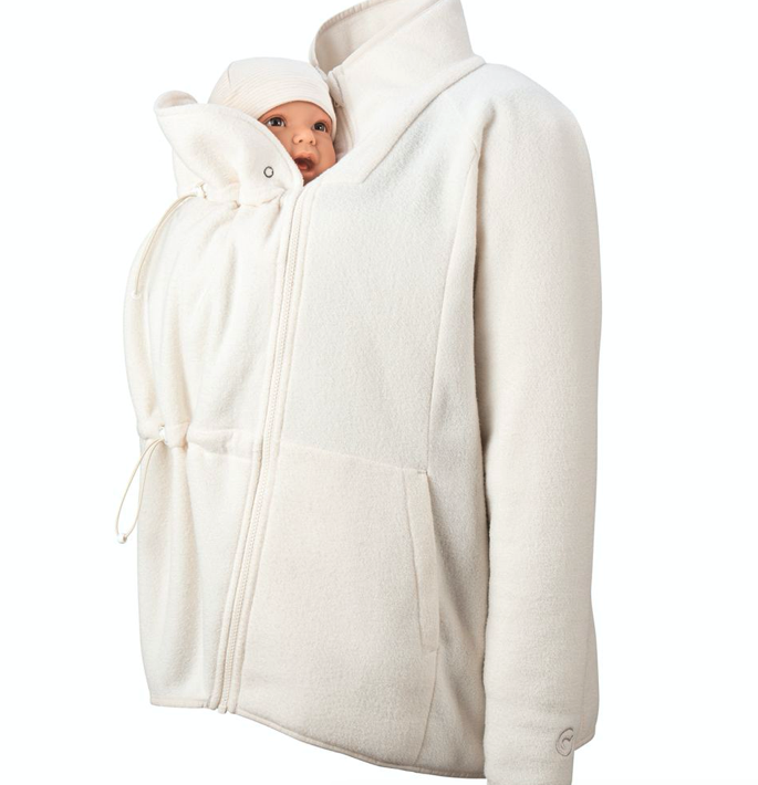 mamalila Fleecetragejacke Basel - off white XL mamalila Fleecetragejacke Basel - off white XL