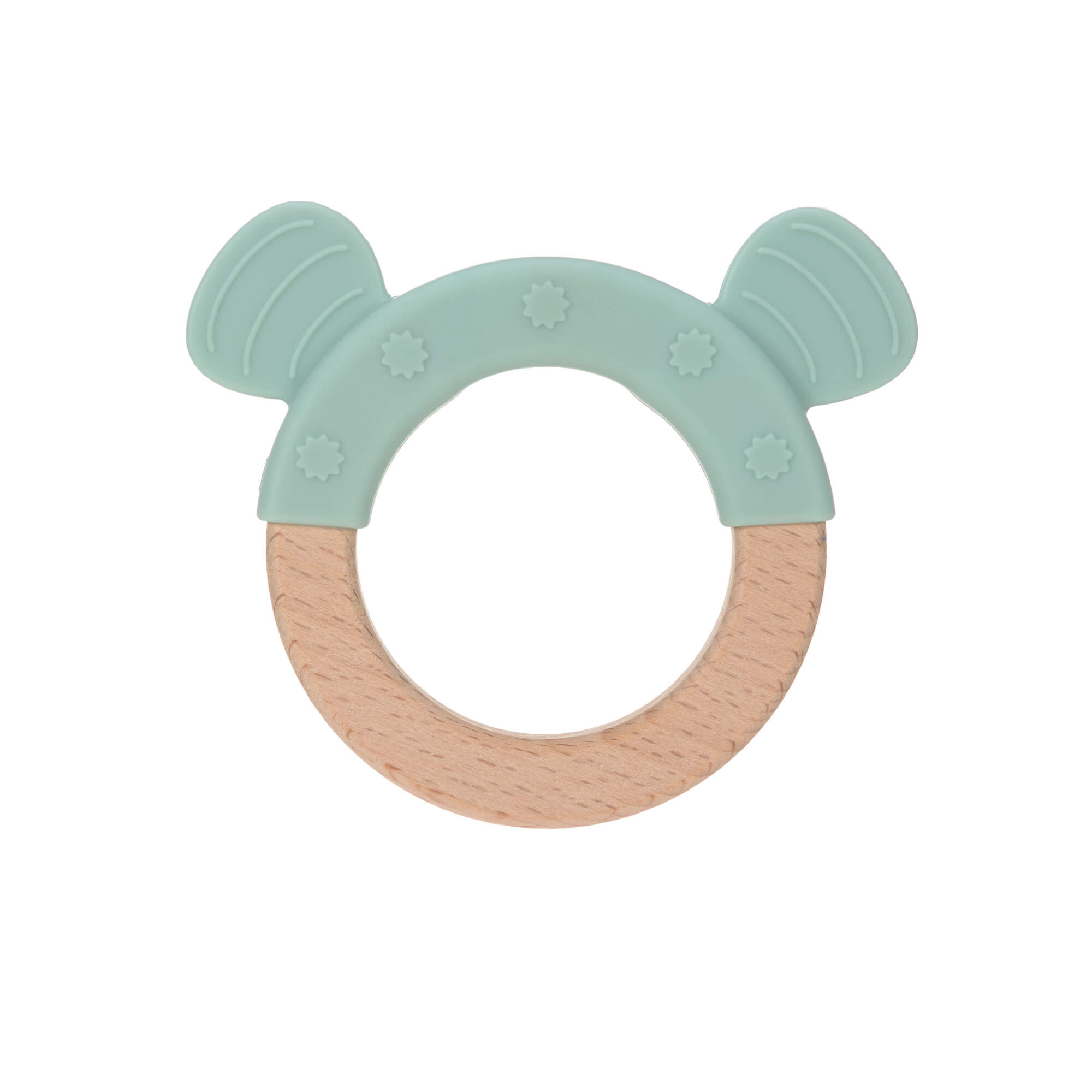 Lässig Greifling mit Beißhilfe – Teether Ring Little Chums – Lässig Teether "Ring" Wood/Silicone Little Chums