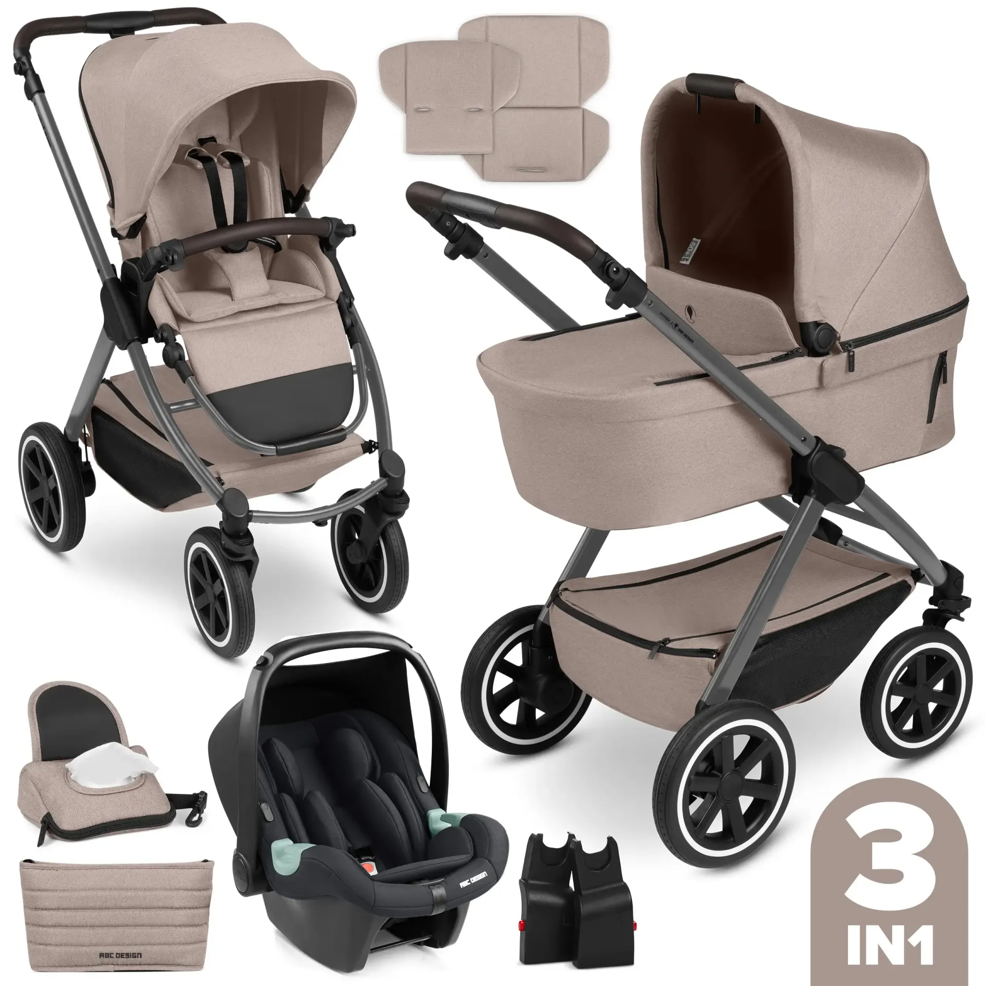 ABC Design Samba 2 3in1 Set Camel – Entdecke den ABC Design Samba 2 3in1 Kinderwagenset Camel mit Babywanne, Sportsitz & Autositz Tulip. Leicht, kompakt & perfekt für Alltag und Reisen ab Geburt. ABC Design Samba 2 3in1 Set Camel – Entdecke den ABC Design Samba 2 3in1 Kinderwagenset Camel mit Babywanne, Sportsitz & Autositz Tulip. Leicht, kompakt & perfekt für Alltag und Reisen ab Geburt.