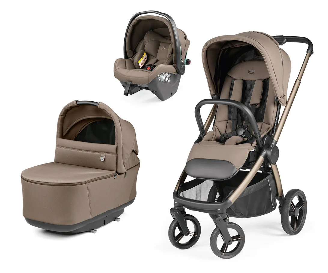 PEG 3in1 Kombikinderwagen City Loop Pro Pine Bark inkl. Babyschale Primo Viaggio SLK Pine Bark