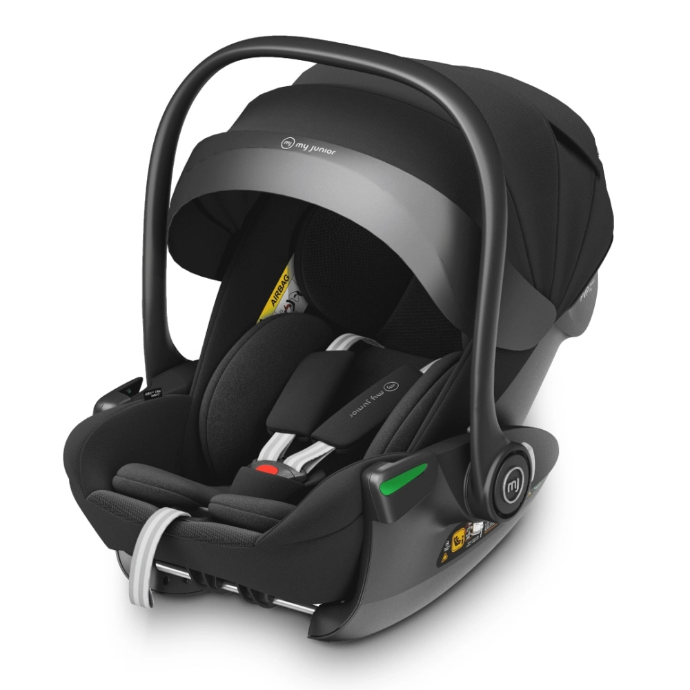 my junior AURA ergo i-Size Babyschale Schwarz