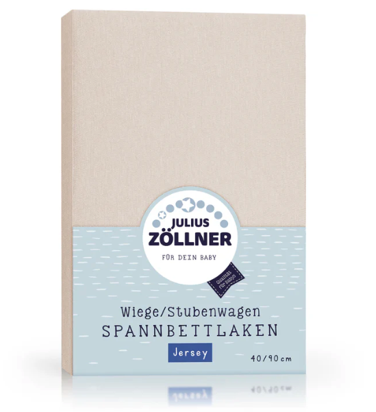 Zöllner Jersey Spannbetttuch Wiege/Stubenwagen 90/40 - shell Zöllner Jersey Spannbetttuch Wiege/Stubenwagen 90/40 - shell