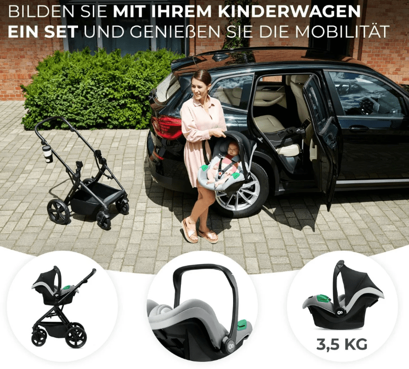 Kinderkraft Babyschale MINK PRO grau
