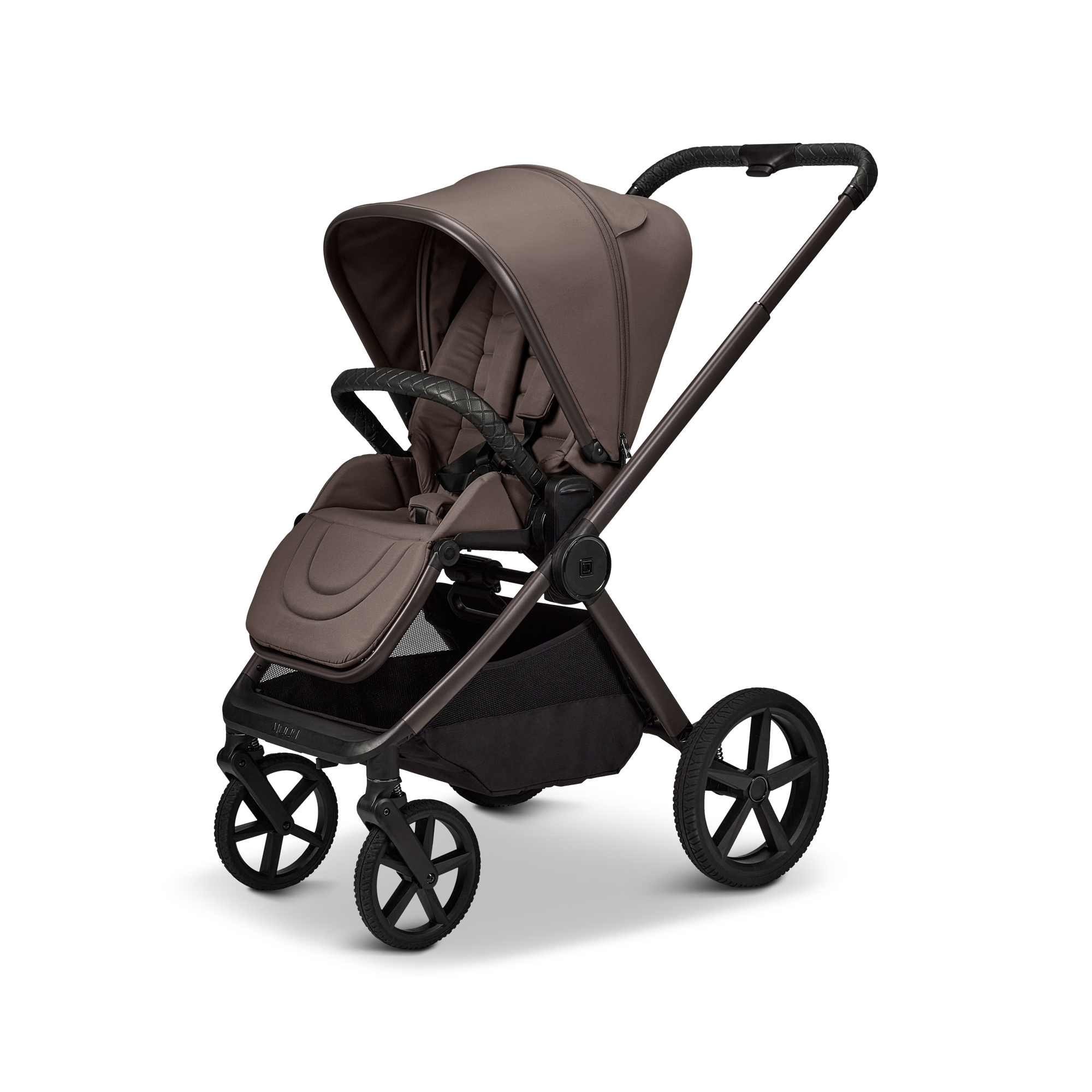 Moon GIO Fold Kombikinderwagen Greige mit Lightweight-Rädern