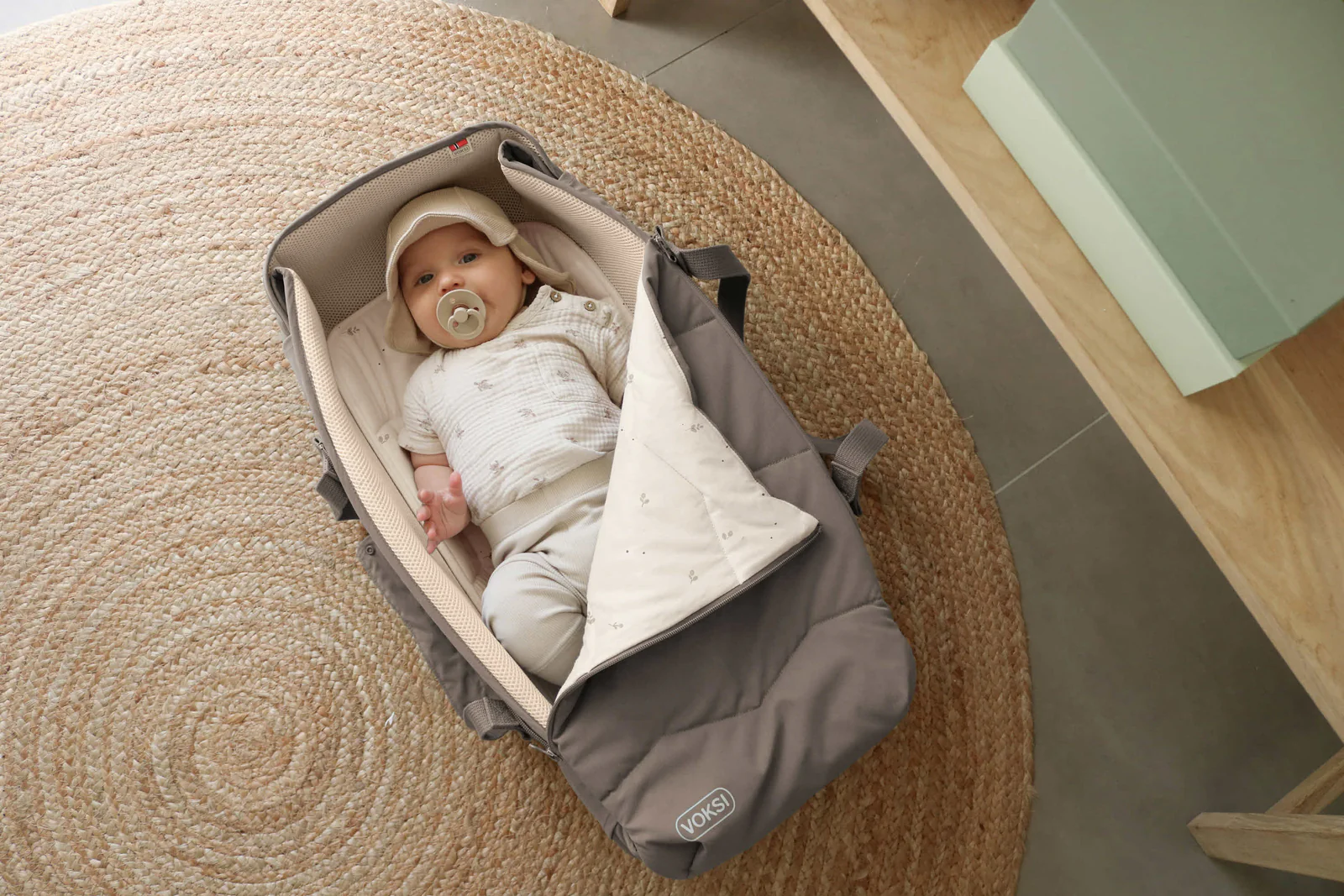 VOKSI Carry Me - Babytragetasche Misty Blue