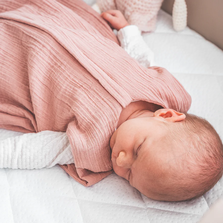 Zöllner Musselin Sommerschlafsack Gr. 90 - Dusty Rose