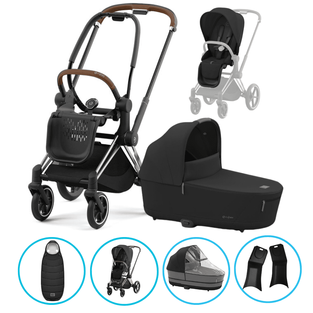 CYBEX PRIAM Kombikinderwagen Chrome Braun/Sepia Black inkl. CYBEX Platinum Fußsack Sepia Black – Entdecke den Cybex PRIAM 4 Kombikinderwagen Chrome Braun/Sepia Black inkl. CYBEX Platinum Fußsack Sepia Black: Komfort, Sicherheit und Stil für dein Baby – ideal für Alltag & Winterspaziergänge.