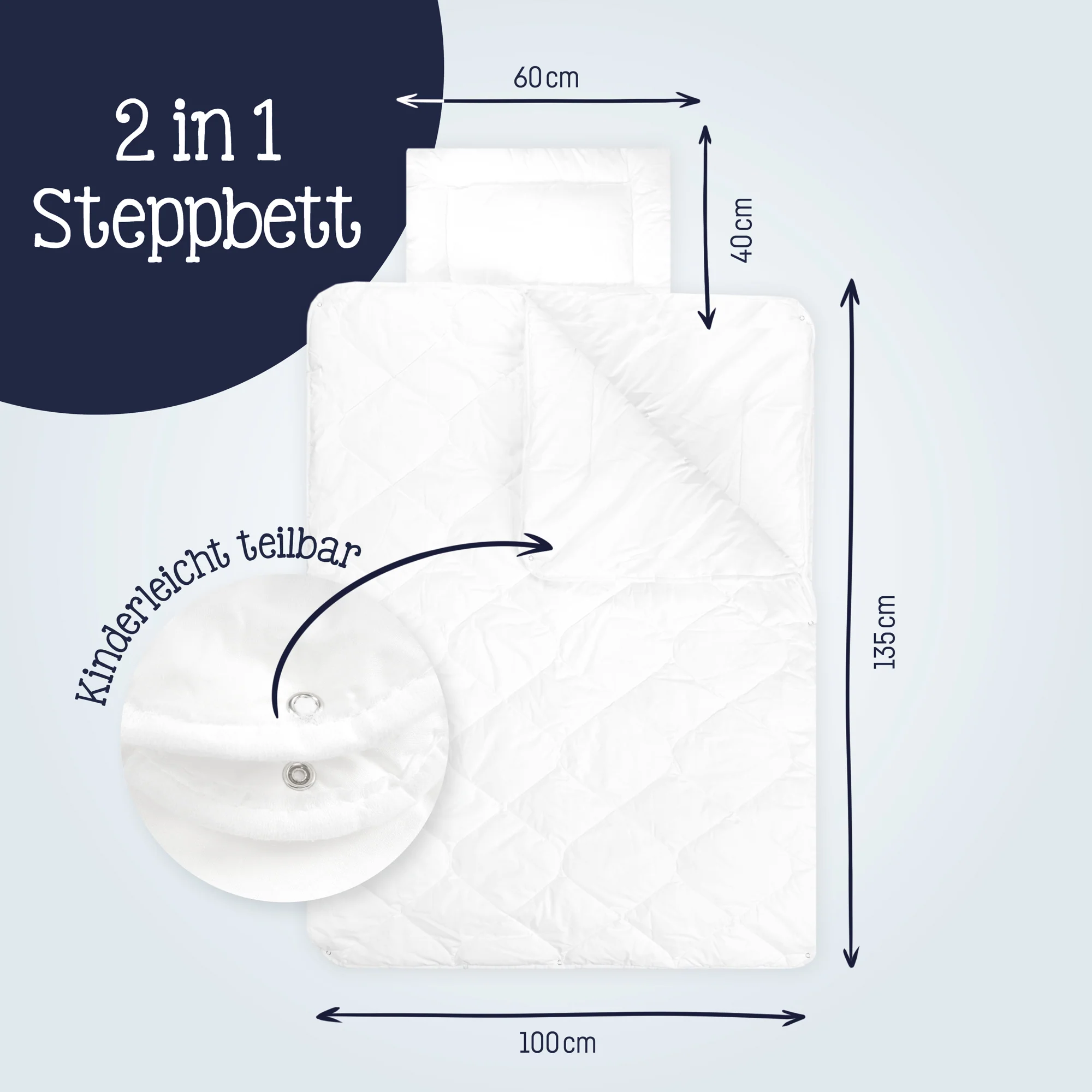 Zöllner Kindersteppbett - Set 4 Jahreszeiten - 100/135 Zöllner Kindersteppbett - Set 4 Jahreszeiten - 100/135