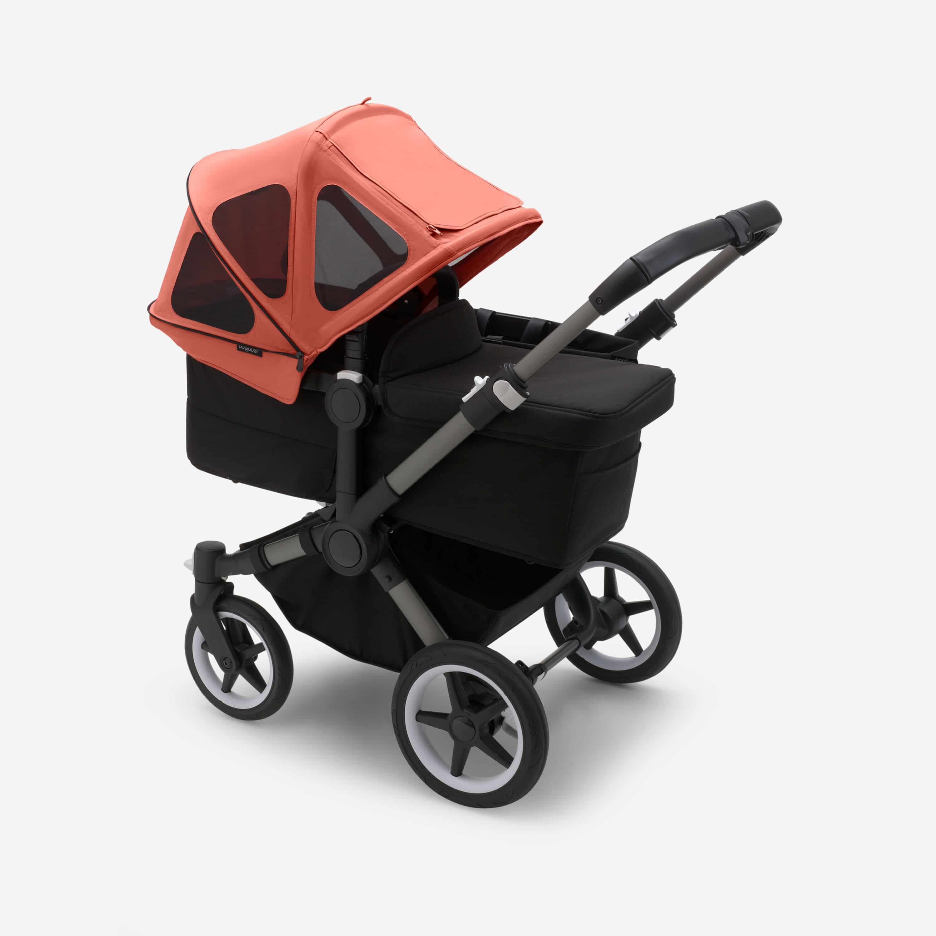 Bugaboo Donkey Sonnendach mit Lüftungsfenstern - Morgenrot Bugaboo Donkey Sonnendach mit Lüftungsfenstern - Morgenrot
