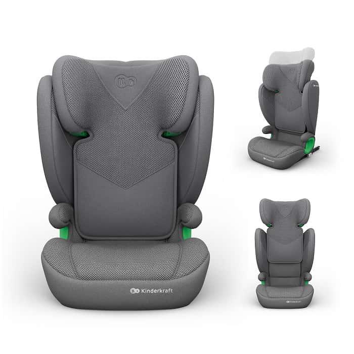 Kinderkraft Autositz JUNIOR FIX 2 PLUS Grau